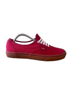 Vans Red/Gum Skate Sneakers Sz 10 Skater Canvas Lo Top